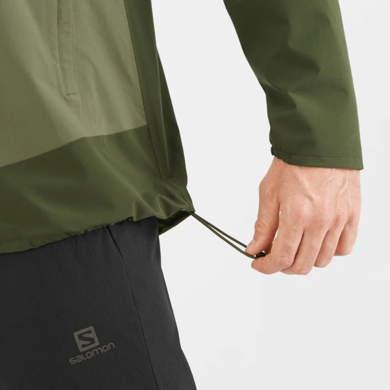 Chaquetas Shell Salomon Outrack Impermeables 2.5L Hombre Verde Oliva | MX RCHG810